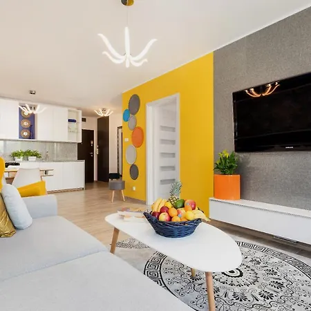 Kolobrzeg, Aqua Sol Polanki Park, 300 M, Schwimmbad, Fitness, Parkplatz, Terasse Apartamento Kołobrzeg